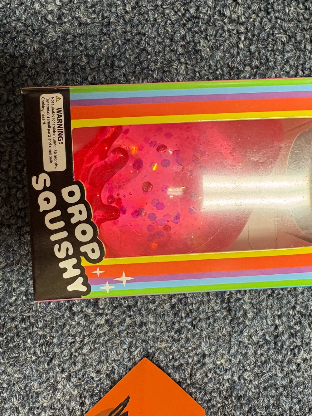 Drop Squishy Glitter Stress Toy - Pink
